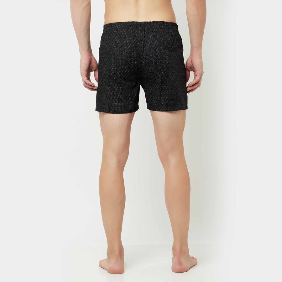 Cotton Printed Boxers, Black, large image number null