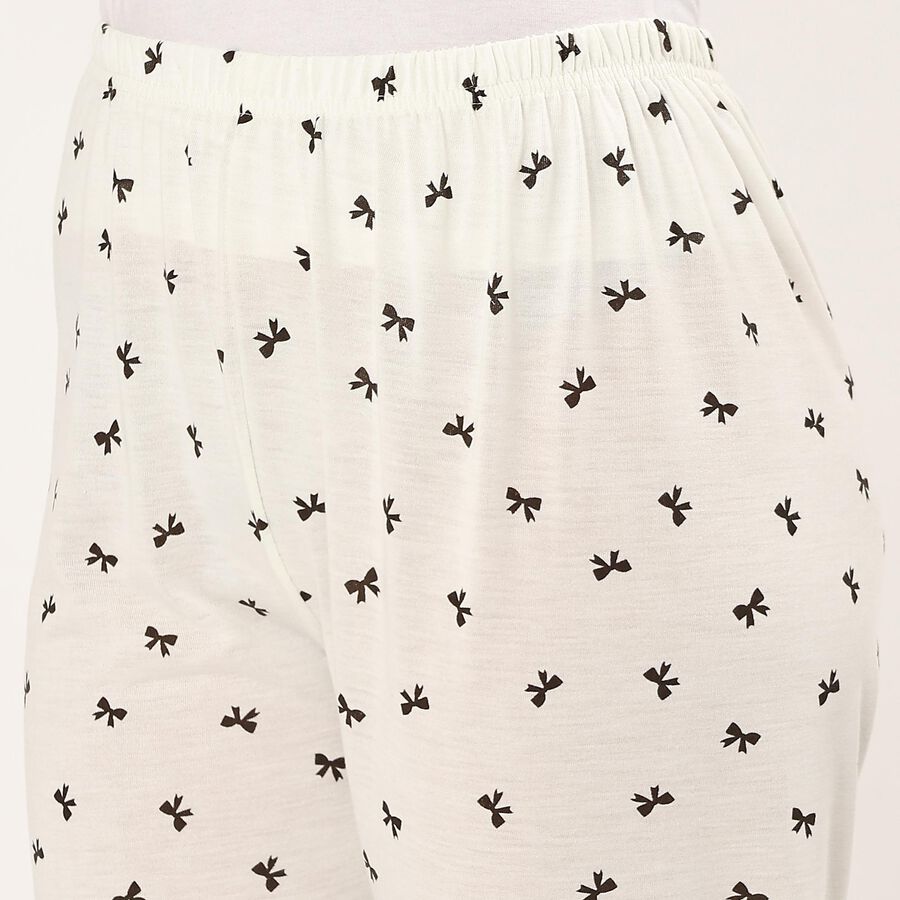 Ladies' Full Length Pyjama , Off White, large image number null