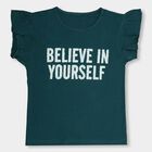 Girls' 100% Cotton T-Shirt , Dark Green, small image number null