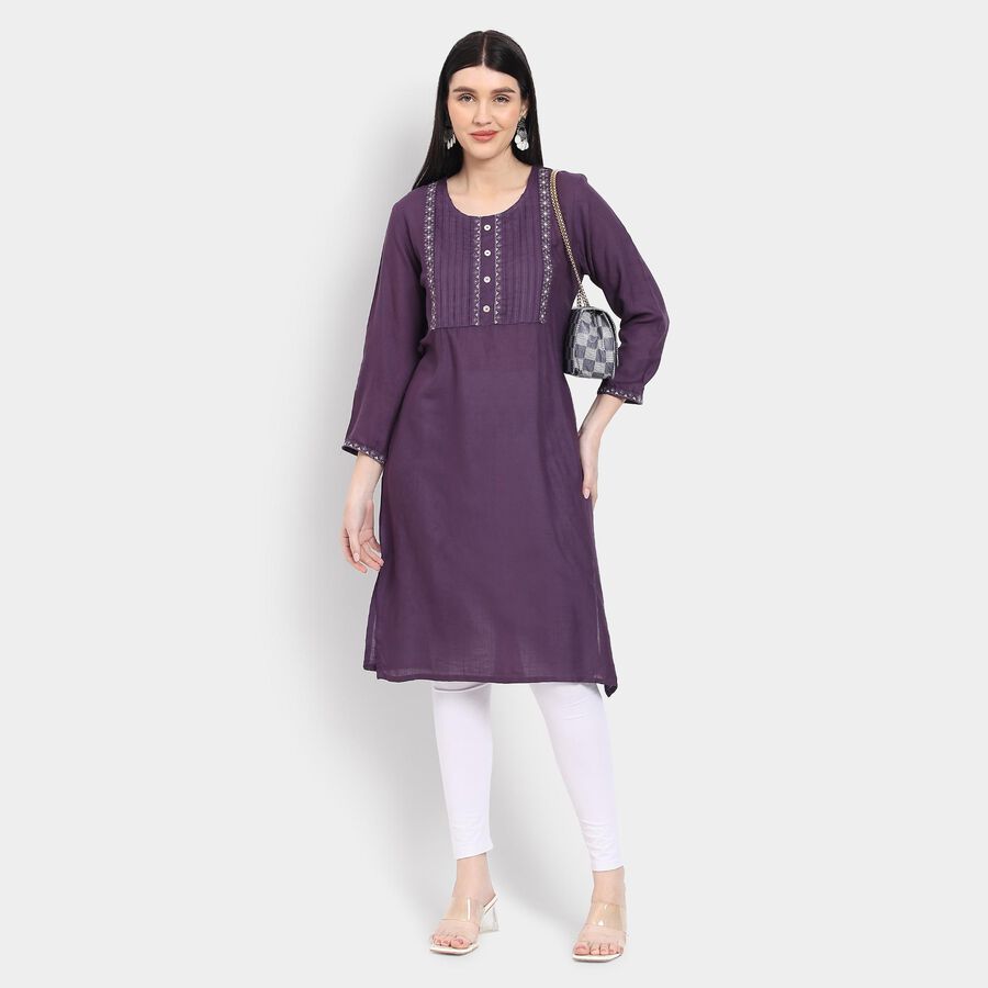Ladies' Kurta , Purple, large image number null