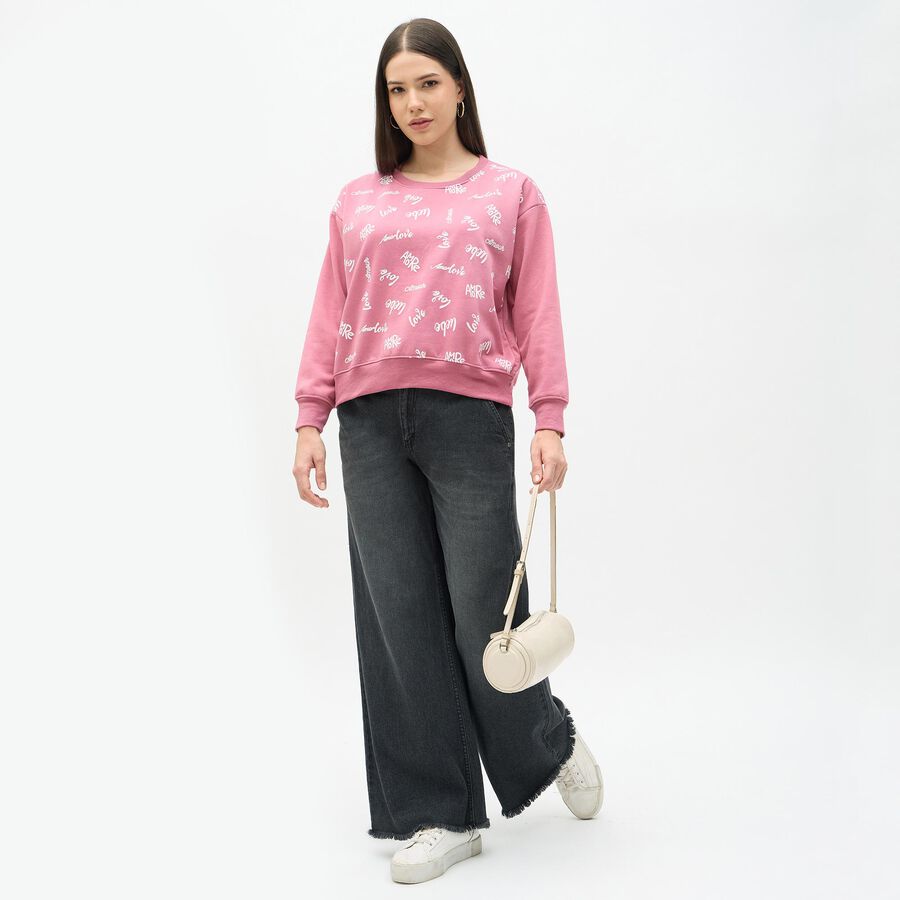 Ladies' Sweatshirt, Pink, large image number null