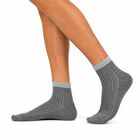 Men's Ankle Length Socks Pack of 3 ( Blue, Black, Grey ), Mid Blue, small