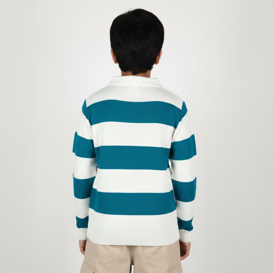 Boys' Pullover, गहरा हरा, large image number null