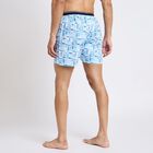 Men's 100% Cotton Boxers, हल्का नीला, small