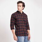 Checks Casual Shirt, Brown, small image number null