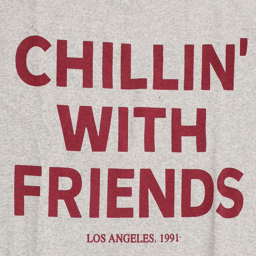 Boys Light Grey Crew Neck Graphic Sweatshirt, Ecru Melange, large image number null