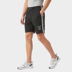 Men's Charcoal Regular Fit Athletic Bermuda Shorts, चारकोल, small