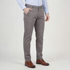 Men's Light Grey Slim Fit Casual Trousers, हल्का ग्रे, small