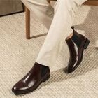 Men's Brown Chelsea Boot Formal Shoes, Brown, small