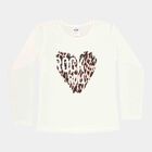 Girls Solid Top, Beige, small image number null