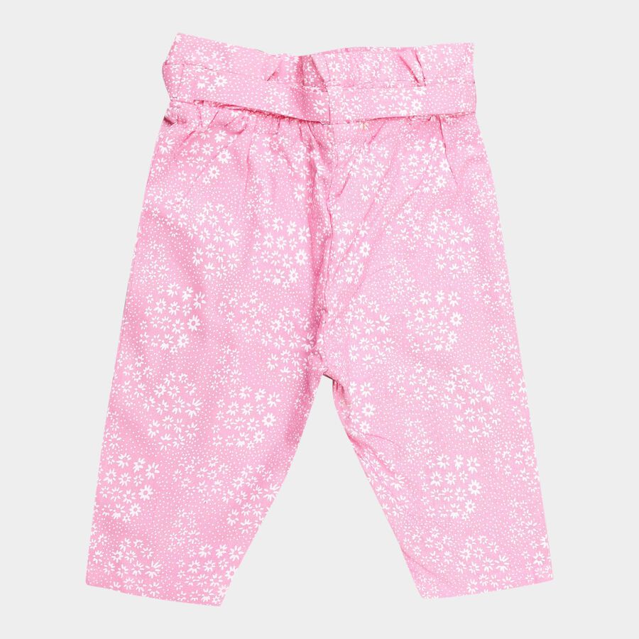 Girls Printed Pull Ups Capri, Pink, large image number null