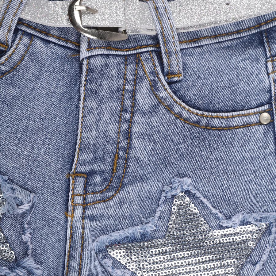Girls' Light Blue Regular Fit Jeans, Light Blue, large image number null