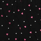 Girls Black Regular Fit Casual Shorts, काला, small