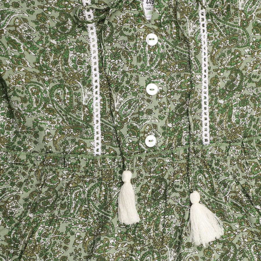 Girls' Dress , Light Green, large image number null