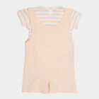 Infants Cotton Shorts Set, Peach, small image number null