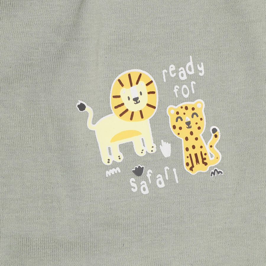 Infants' 100% Cotton Pyjama, Light Green, large image number null