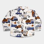 Boy's Cotton Casual Shirt, Off White, small image number null