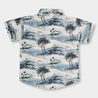 Boys' Off White Cotton Classic Collar Casual Shirt, ऑफ व्हाइट, small image number null