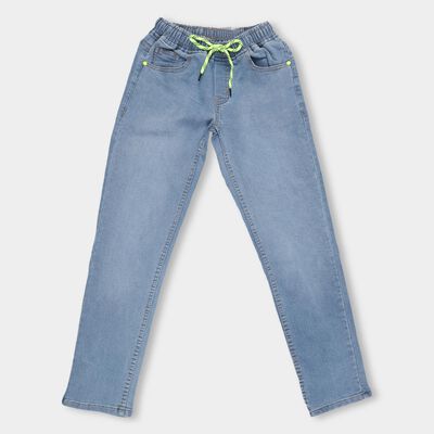 Boys' Light Blue Slim Fit Basic Wash Jeans