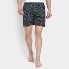 Men's 100% Cotton Boxers , काला, small