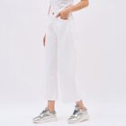 Women's Crisp White High-Rise Wide-Leg Jeans, White, small image number null