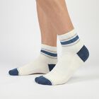 Men's Ankle Length Pack of 3 Socks ( Grey, Black, White ), Black, small