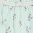 Infant Mint Green Regular Fit Floral Print Bloomers, हल्का हरा, small image number null