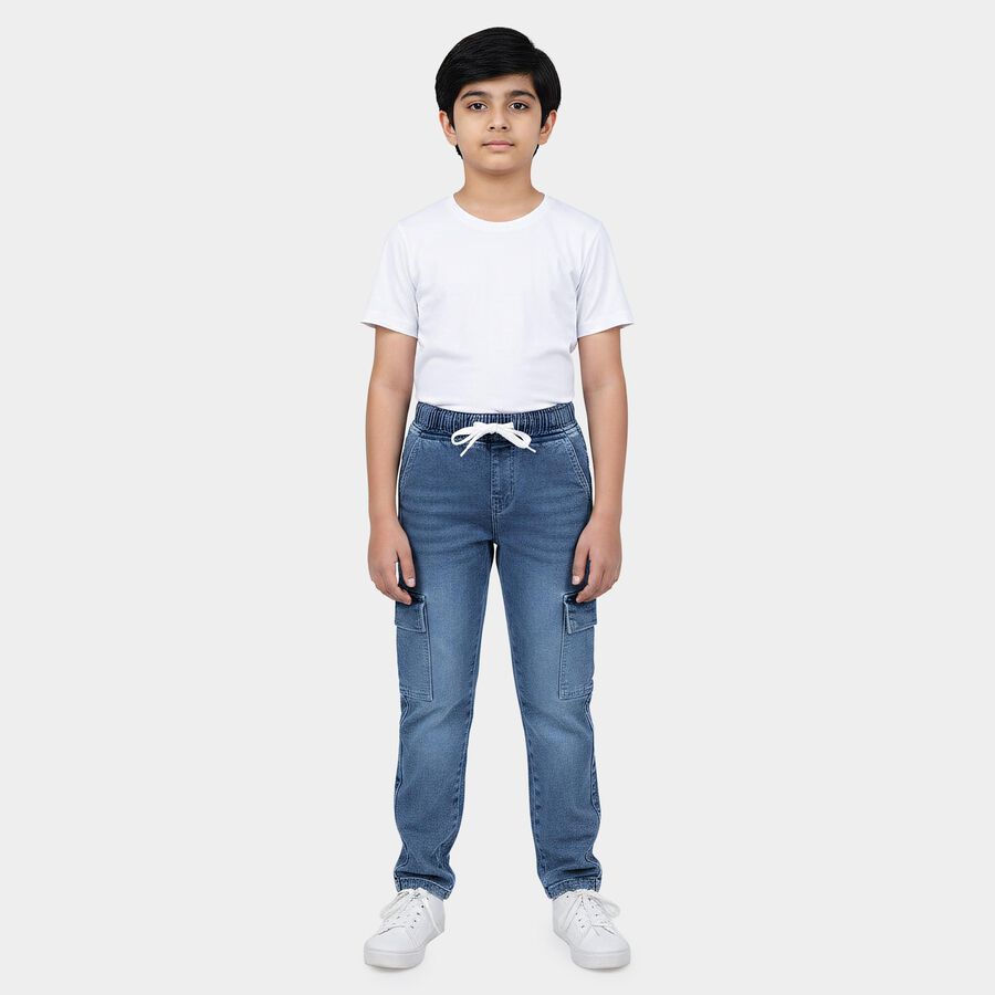 Boys' Jeans, Mid Blue, large