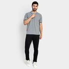 Men's Collared Half Sleeves T-Shirt , मिश्रित हल्का ग्रे, small image number null