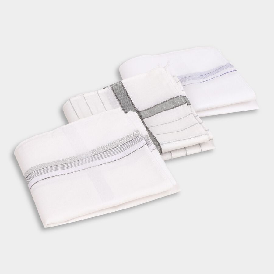 Men's 100% Cotton Hanky, White, large image number null