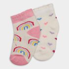 Infants' Socks (Pack of 2), Off White, small image number null