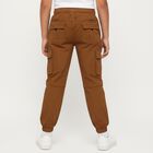 Boys' 100% Cotton Trouser, भूरा, small image number null