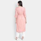 Embroidered 3/4th Sleeve Kurta, Light Pink, small image number null