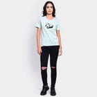 Ladies' 100% Cotton Round Neck T-Shirt , हल्का हरा, small image number null