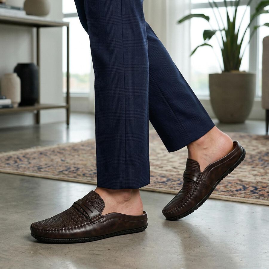 Men's Formal Shoes, भूरा, large