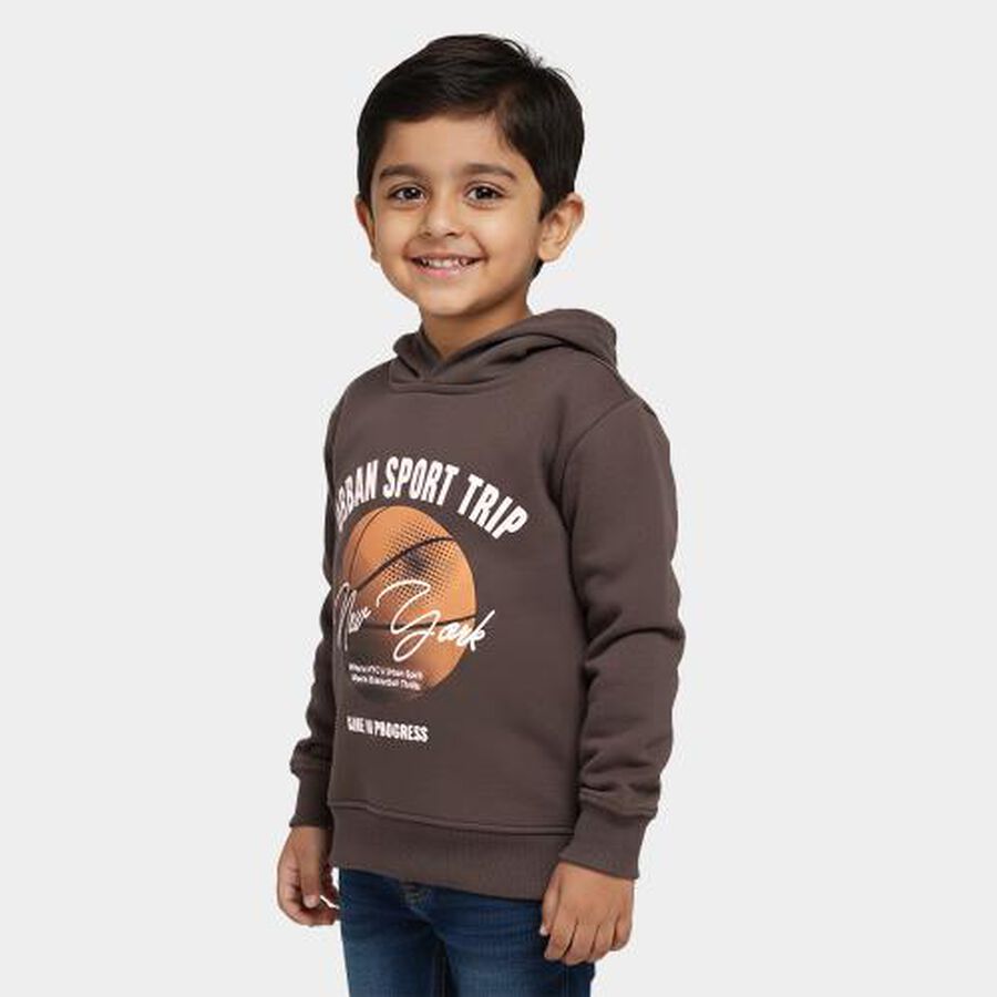 Boys' Sweatshirt, Charcoal, large image number null
