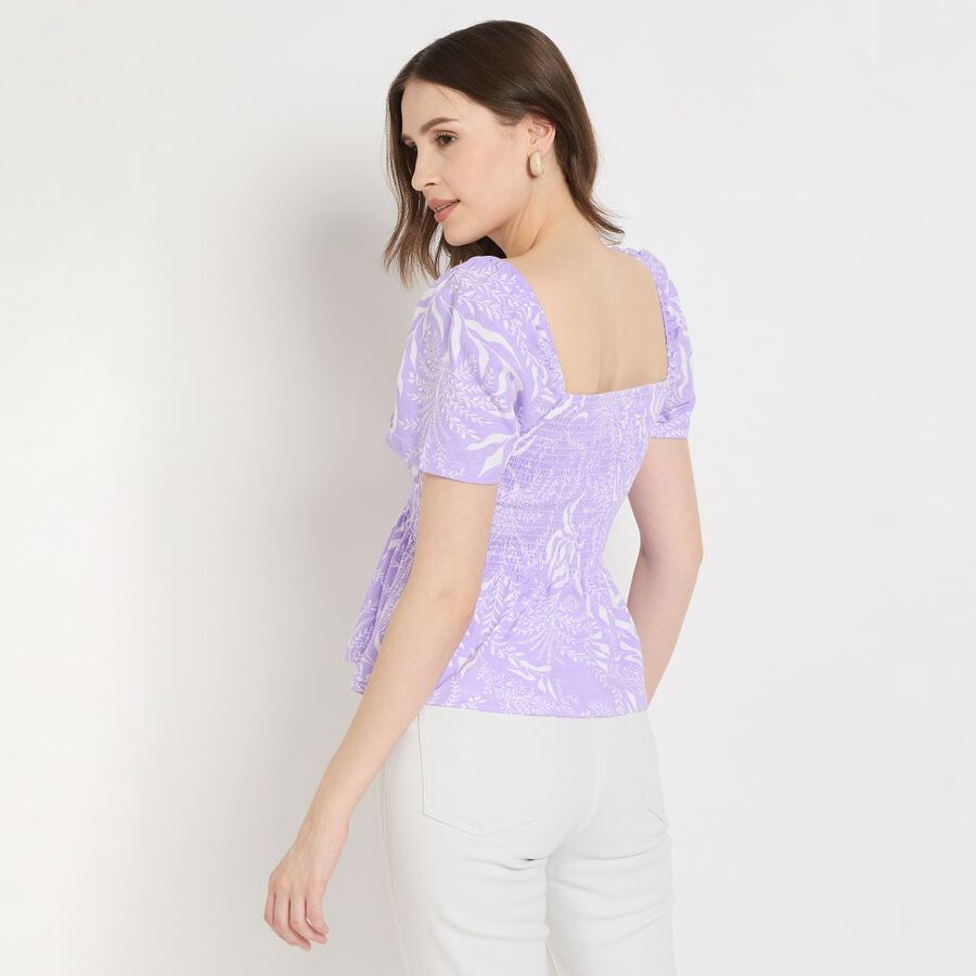 Ladies' 100% Cotton Crop  Top, Lilac, large image number null