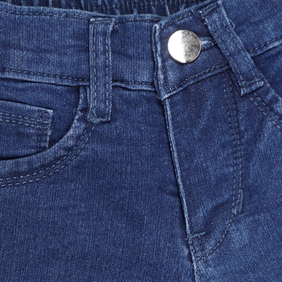 Girl's Jeans, Dark Blue, large image number null