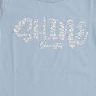 Girls Light Powder Blue Cotton Round Neck Casual T-Shirt, हल्का नीला, small