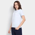 Ladies' Round Neck T-Shirt, हल्का नीला, small image number null