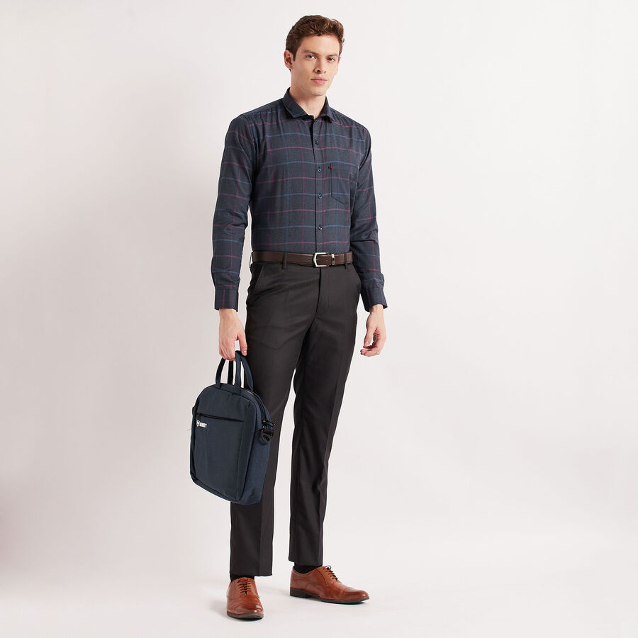 Checks Casual Shirt, Navy Blue, large image number null