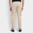 Men's Slim Fit Casual Trousers, Beige, small image number null