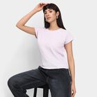 Ladies'  Crop  Top, लाइलेक, small image number null