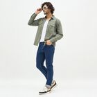 Men's Muted Sage Green Cotton Classic Casual Shirt, Light Green, small image number null