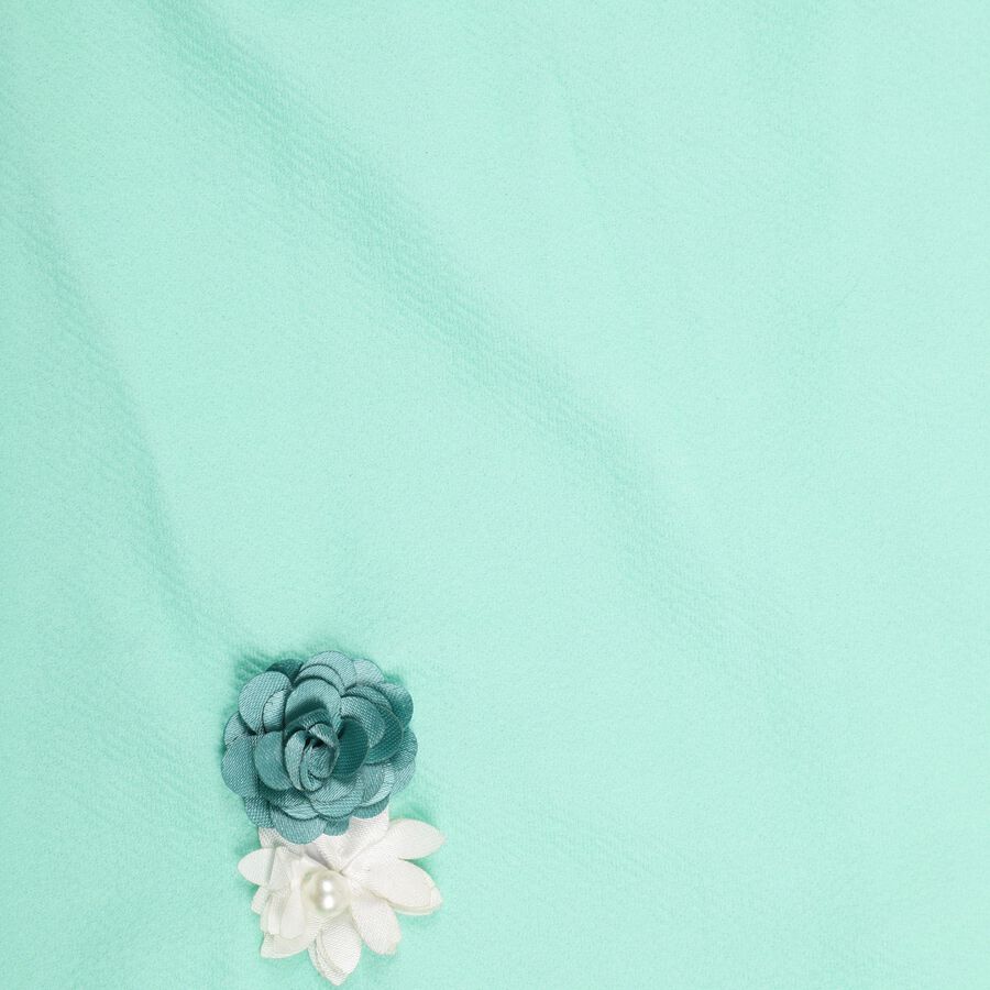 Girls' Top Skirt , हल्का हरा, large image number null