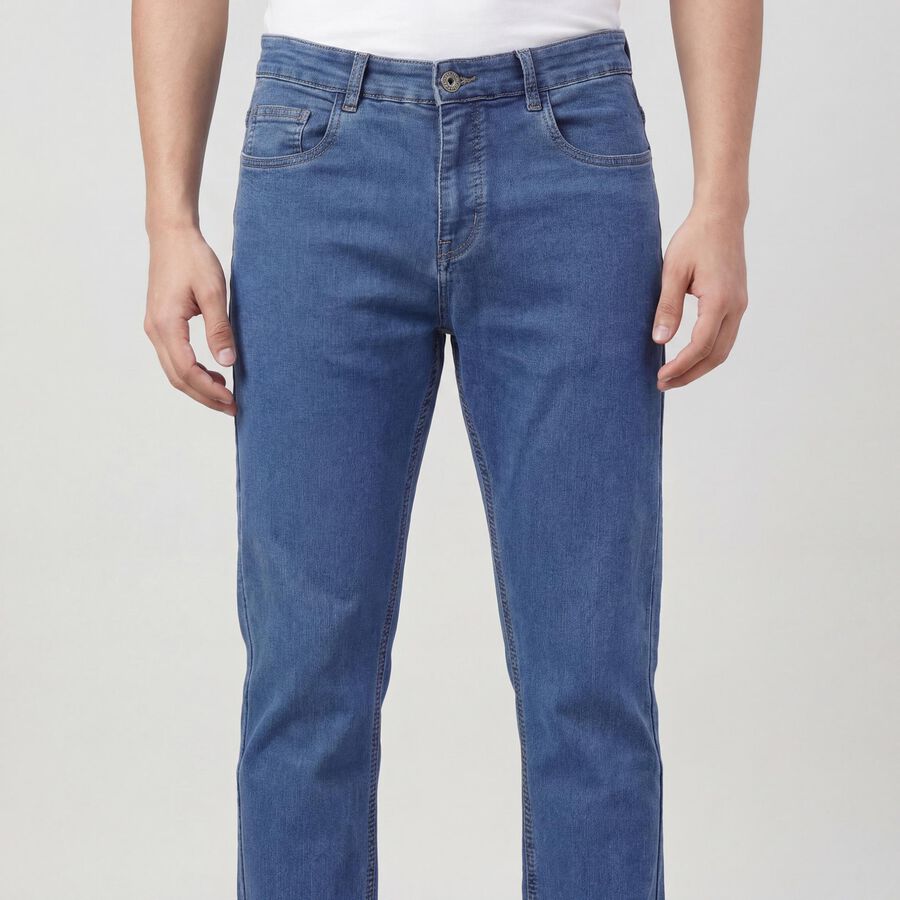 Men's Jeans, हल्का नीला, large