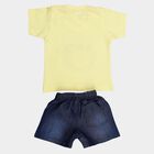 Infants Cotton Round Neck Baba Suit, Yellow, small image number null
