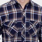 Cotton Checks Casual Shirt, Brown, small image number null