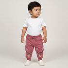 Infants Muted Pastel Pink Cotton Blend Pyjama, Light Pink, small image number null