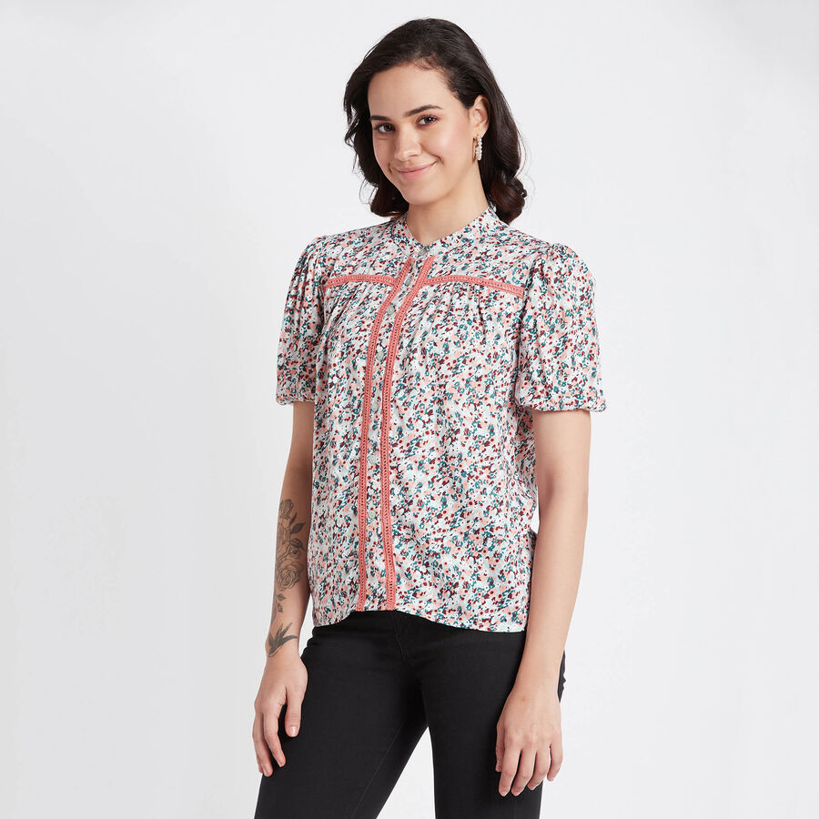All Over Print Shirt, हल्का हरा, large image number null